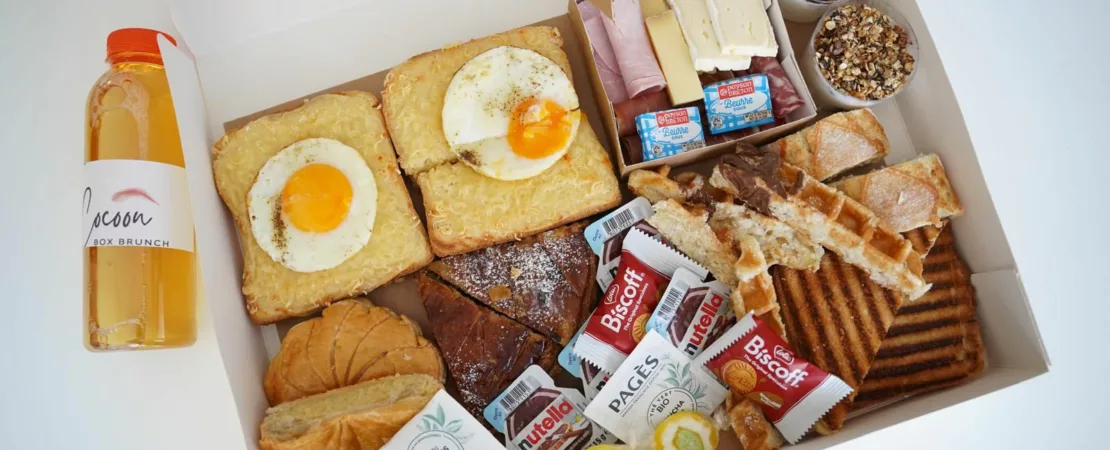 Brunch CocoonBox - Livraison de brunchs à Clermont-Ferrand et agglomération|Contenu de la « Box Brunch Royale » Family à 53 €