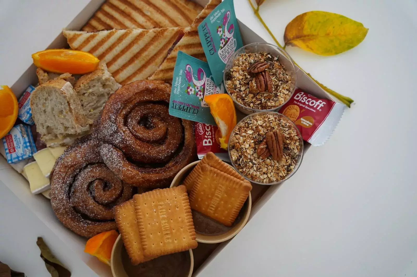 Brunch CocoonBox - Livraison de brunchs à Clermont-Ferrand et agglomération | Contenu de la Box « Douceurs d&rsquo;Automne » Duo à 47 €