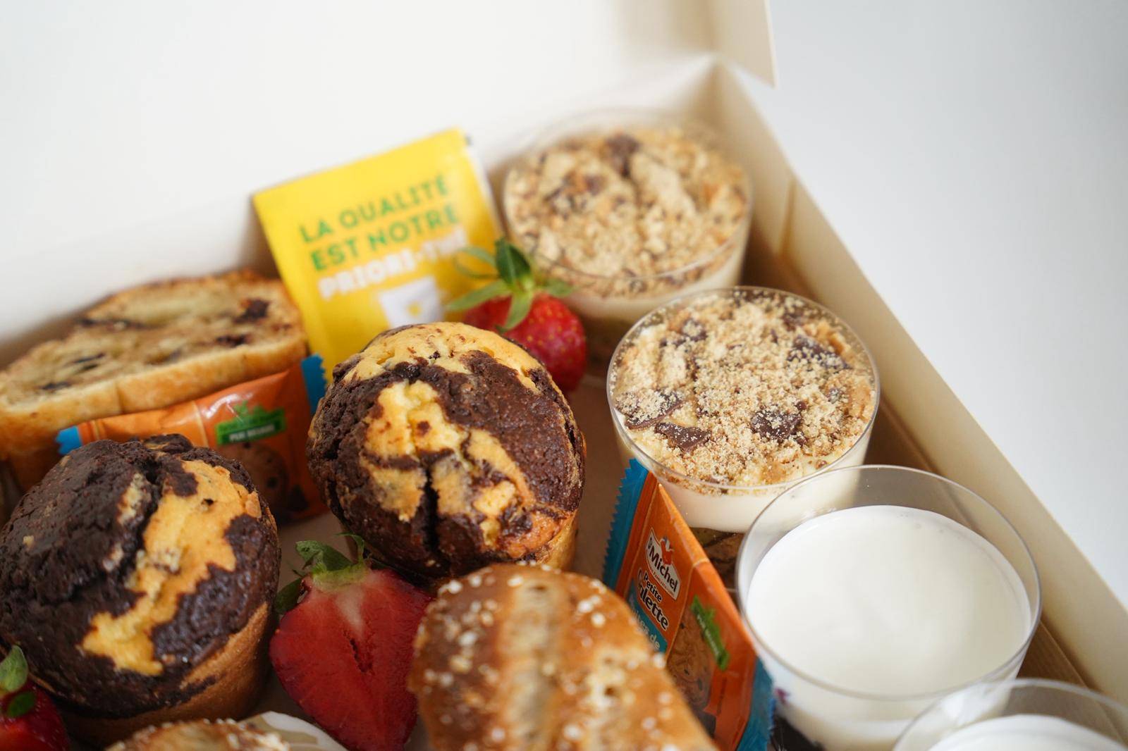 Brunch CocoonBox - Livraison de brunchs à Clermont-Ferrand et agglomération | Contenu de la Box Brunch « Évasion Gourmande » Solo à 27 €