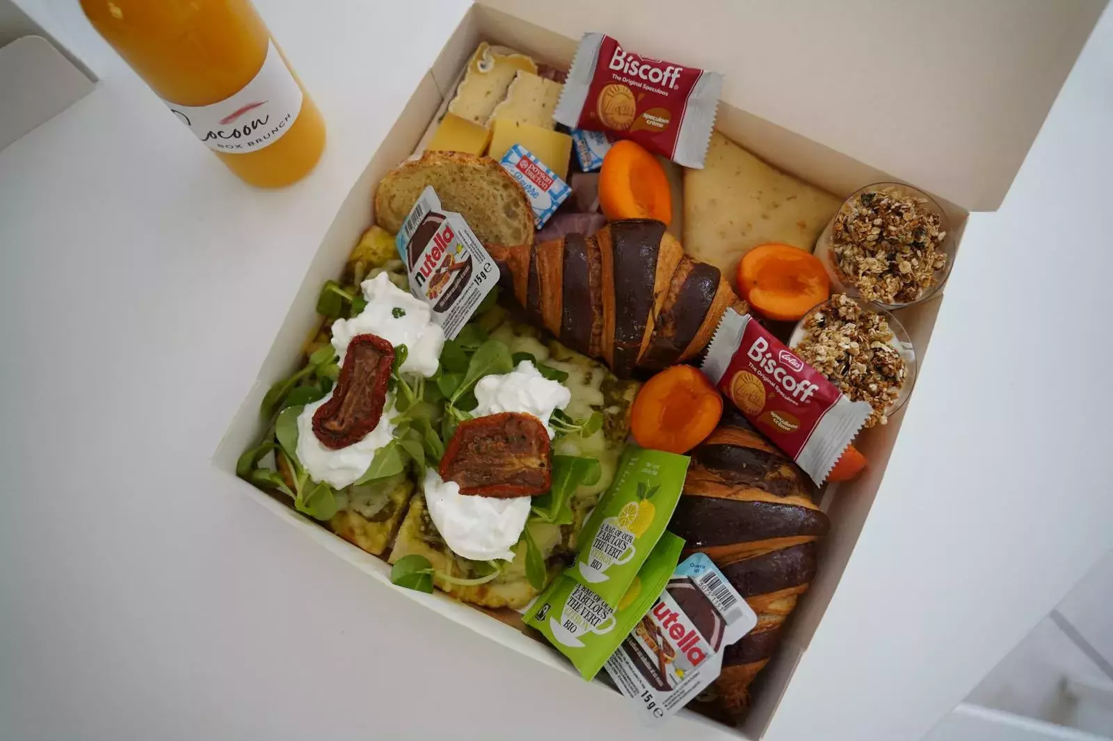 Brunch CocoonBox - Livraison de brunchs à Clermont-Ferrand et agglomération | Contenu de la Box Brunch « Fête des Pères » Duo à 45 €